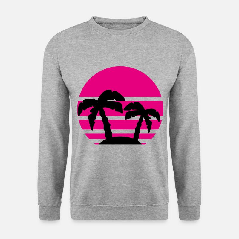 Palm Sunset Holiday - Unisex Sweatshirt - salt & pepper