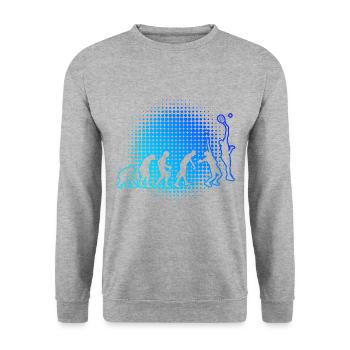 Raquette de padel Sport Paddle Court Femme Homme - Sweat-shirt Unisexe - gris chiné - Devant - Alina (178cm) & Michal (187cm)