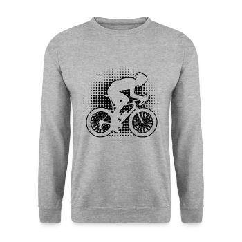 Vélo de route pour femmes Vélo de route Vélo de route Vélo de route - Sweat-shirt Unisexe - gris chiné - Devant - Alina (178cm) & Michal (187cm)