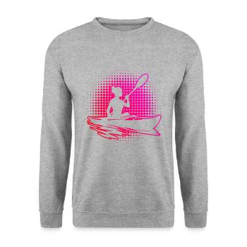 Kayak Femme Canoë Kayak Kayak Hommes - Sweat-shirt Unisexe - gris chiné - Devant - Alina (178cm) & Michal (187cm)