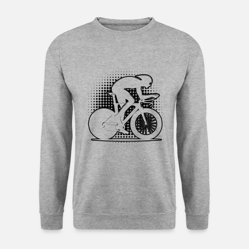 Rennradfahren Rennradfahrer Damen Rennrad - Unisex Pullover - Weißgrau meliert