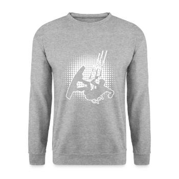 Kitesurfer Kitesurf Kitesurf Hommes - Sweat-shirt Unisexe - gris chiné - Devant - Alina (178cm) & Michal (187cm)