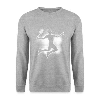 Badminton Femme Badminton Joueurs Badminton Homme - Sweat-shirt Unisexe - gris chiné - Devant - Alina (178cm) & Michal (187cm)
