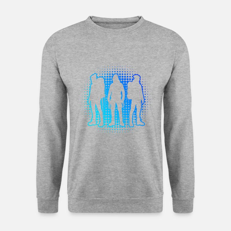 Escalade Grimpeurs Escalade Bloc - Sweat-shirt Unisexe - gris chiné