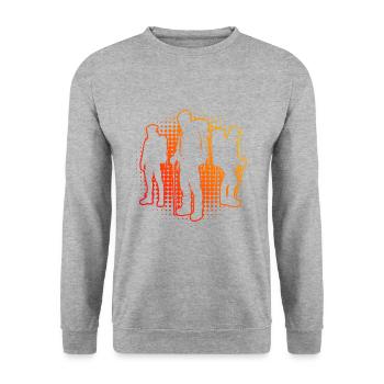 Bloc Escalade de bloc Grimpeur Escalade - Sweat-shirt Unisexe - gris chiné - Devant - Alina (178cm) & Michal (187cm)