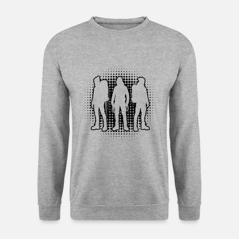 Grimpeur Bloc Bloc Hommes Escalade - Sweat-shirt Unisexe - gris chiné