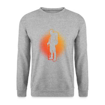 Bloc Escalade Escalade Bloc Femmes - Sweat-shirt Unisexe - gris chiné - Devant - Alina (178cm) & Michal (187cm)