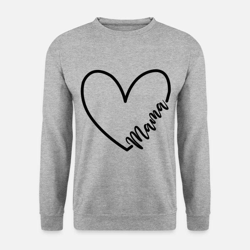 Mama - Unisex Pullover - Weißgrau meliert