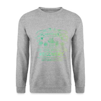 I'm A Plantaholic On The Road To Recovery Gardenin - Unisex Pullover - Weißgrau meliert - Vorne - Alina (178cm) & Michal (187cm)