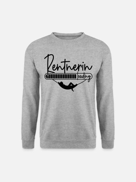 Rentnerin loading Ladebalken mit Hängematte - Unisex Pullover - Weißgrau meliert