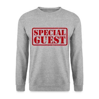 Special guest - Unisex Sweatshirt - salt & pepper - Front - Alina (178cm) & Michal (187cm)