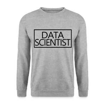Data Scientist Proud Graduated Data Scientist - Unisex Sweatshirt - salt & pepper - Front - Alina (178cm) & Michal (187cm)