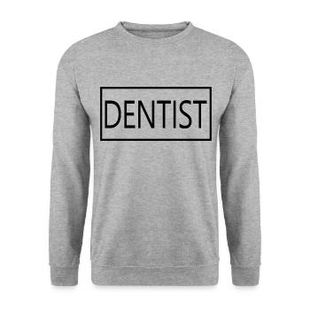 Dentiste Fier diplômé en médecine dentaire - Sweat-shirt Unisexe - gris chiné - Devant - Alina (178cm) & Michal (187cm)
