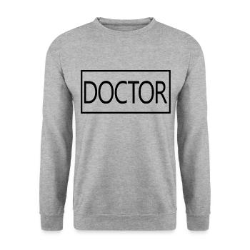 Médecin Fier étudiant diplômé en médecine - Sweat-shirt Unisexe - gris chiné - Devant - Alina (178cm) & Michal (187cm)