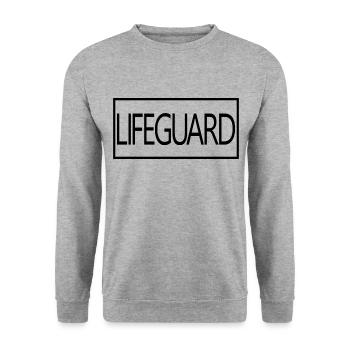 Lifeguard Proud Graduated Lifeguard Student - Unisex Sweatshirt - salt & pepper - Front - Alina (178cm) & Michal (187cm)