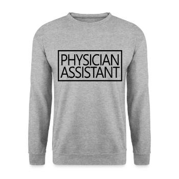 Physician Assistant Proud Physician Assistant Gift - Unisex Sweatshirt - salt & pepper - Front - Alina (178cm) & Michal (187cm)