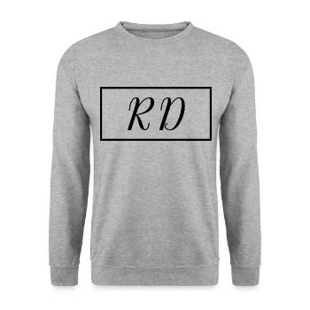 RD Registered Dietitian Proud Graduated Dietitian - Unisex Sweatshirt - salt & pepper - Front - Alina (178cm) & Michal (187cm)