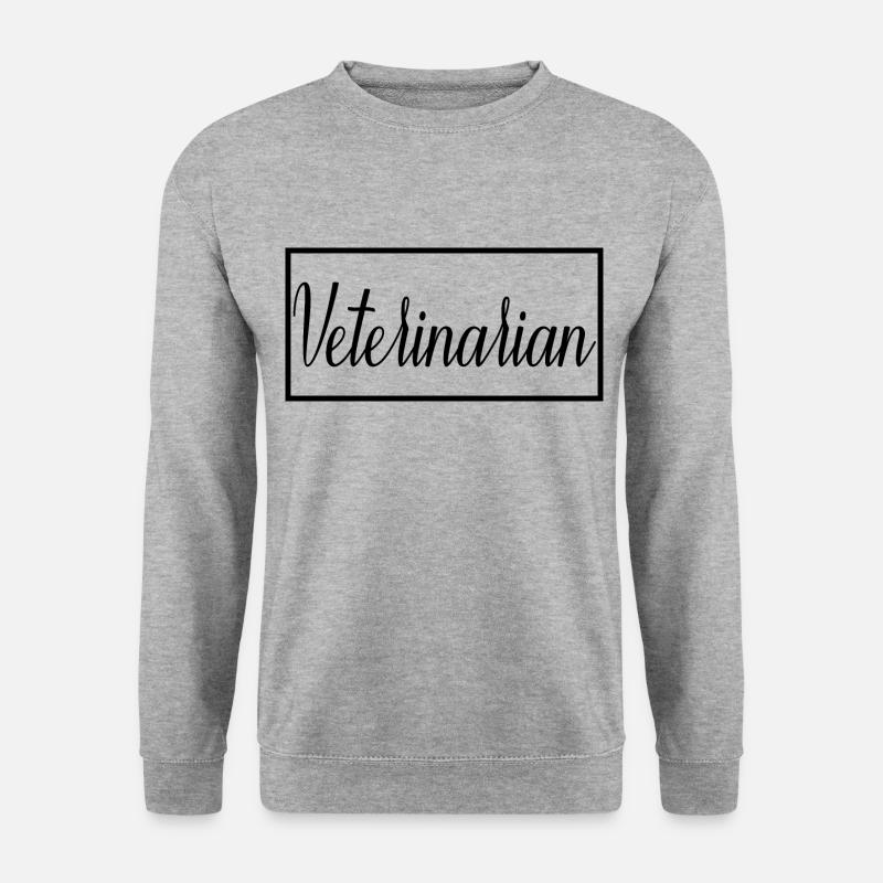 Tierarzt stolzer Veterinärstudent - Unisex Pullover - Weißgrau meliert