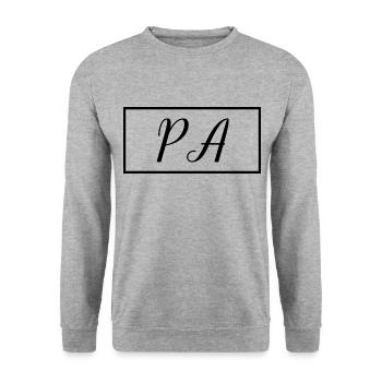 PA fier étudiant diplômé adjoint au médecin - Sweat-shirt Unisexe - gris chiné - Devant - Alina (178cm) & Michal (187cm)
