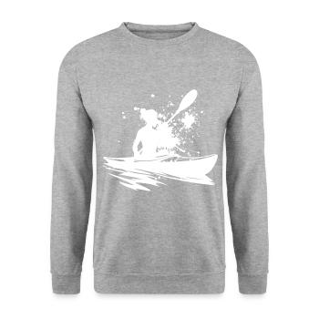 Kayak Canoë Femmes Kayak Homme Kayak - Sweat-shirt Unisexe - gris chiné - Devant - Alina (178cm) & Michal (187cm)
