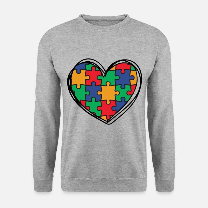 Autism Autistic - Unisex Sweatshirt - salt & pepper