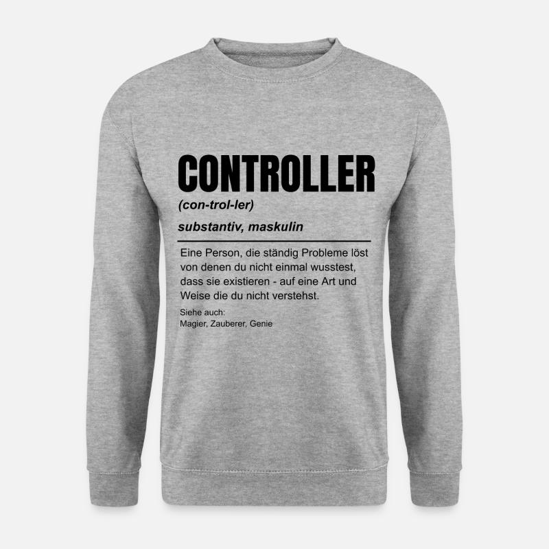 Finanz Controller Rechnungswesen Beruf Idee - Unisex Pullover - Weißgrau meliert