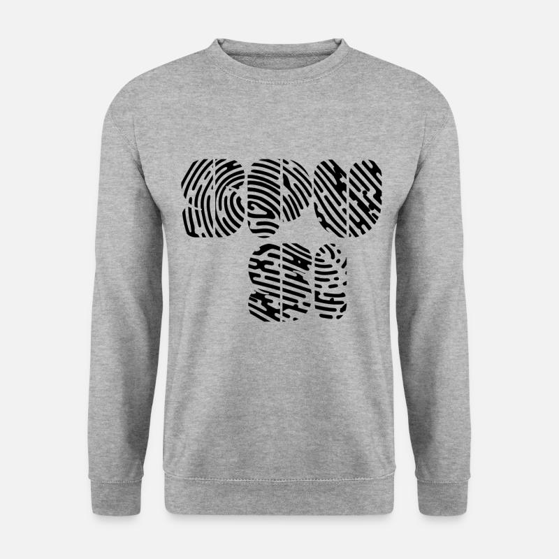 SpuSi - Unisex Pullover - Weißgrau meliert