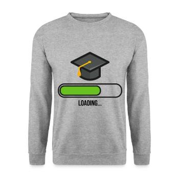 Graduation Apprenticeship Studies - Unisex Sweatshirt - salt & pepper - Front - Alina (178cm) & Michal (187cm)