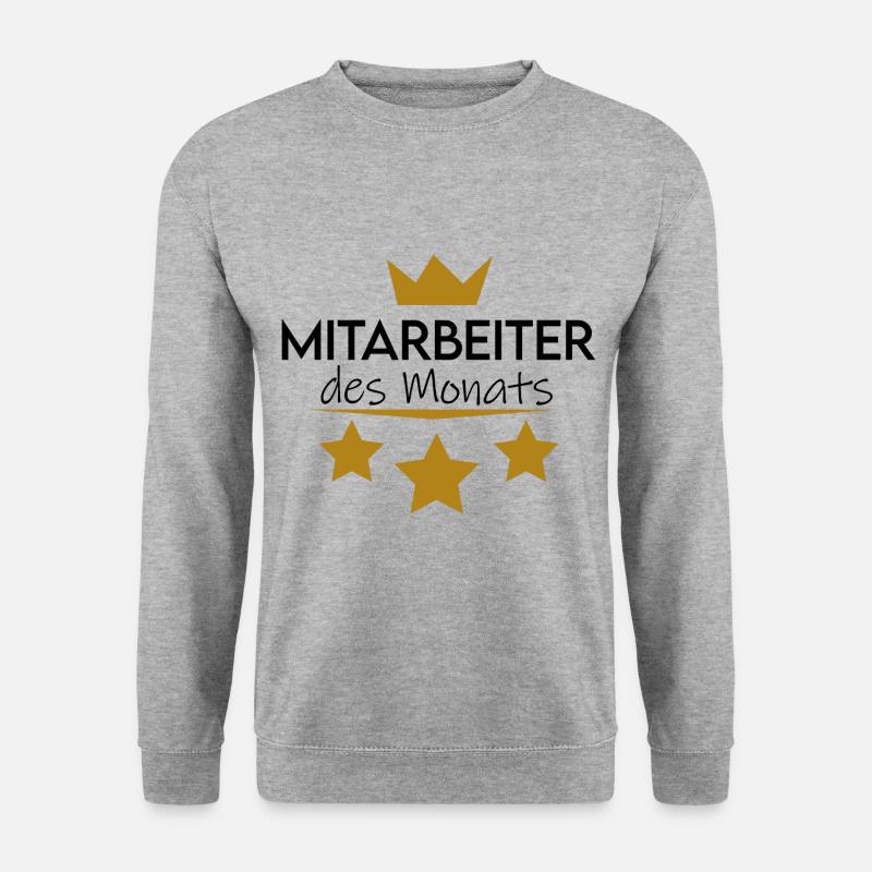 Mitarbeiter des Monats - Unisex Pullover - Weißgrau meliert