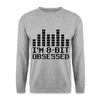 Chiptune Music Lover Groove to the Bleeps and Bloo - Unisex Sweatshirt - salt & pepper - Front - Alina (178cm) & Michal (187cm)