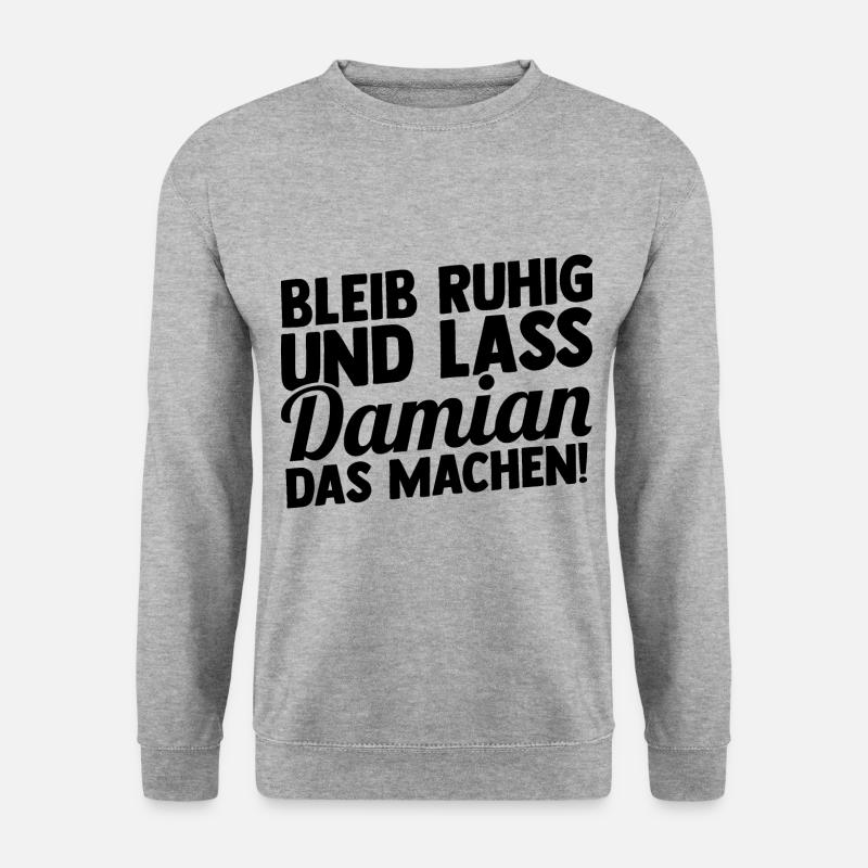 First name Damian - Unisex Sweatshirt - salt & pepper