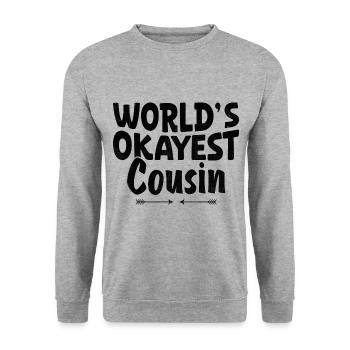 Le cousin le plus acceptable du monde Réunion de famille Cousins - Sweat-shirt Unisexe - gris chiné - Devant - Alina (178cm) & Michal (187cm)