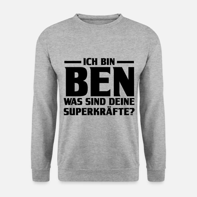 First name Ben - Unisex Sweatshirt - salt & pepper