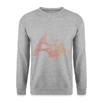 Kitesurfing Kitesurfing Kitesurfing Women - Unisex Sweatshirt - salt & pepper - Front - Alina (178cm) & Michal (187cm)