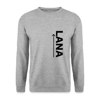 Lana Anal Sexe belle chemise - Sweat-shirt Unisexe - gris chiné - Devant - Alina (178cm) & Michal (187cm)