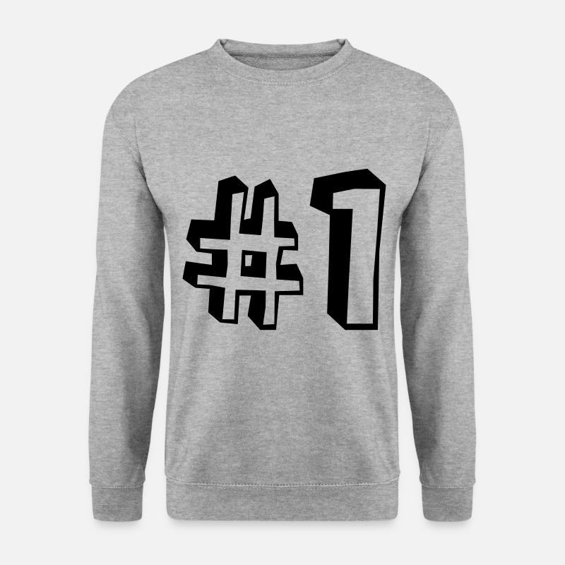 Number One First Place Winner - Unisex Sweatshirt - salt & pepper