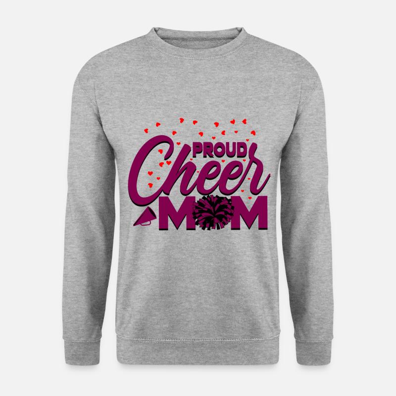 Cheerleader Mutter Cheerleading - Unisex Pullover - Weißgrau meliert