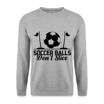 Footgolf Player Foot Golf Playing Footgolfers Foot - Unisex Sweatshirt - salt & pepper - Front - Alina (178cm) & Michal (187cm)