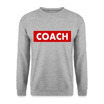 Coach - Unisex Sweatshirt - salt & pepper - Front - Alina (178cm) & Michal (187cm)