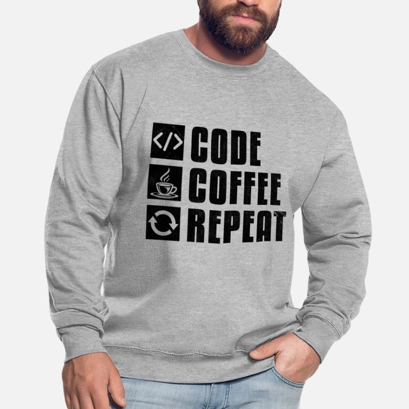 Café Codage Programmeur Codeur Développeur Nerd Coff Sweat-shirt Unisexe