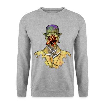 Le fils de l'homme - Sweat-shirt Unisexe - gris chiné - Devant - Alina (178cm) & Michal (187cm)