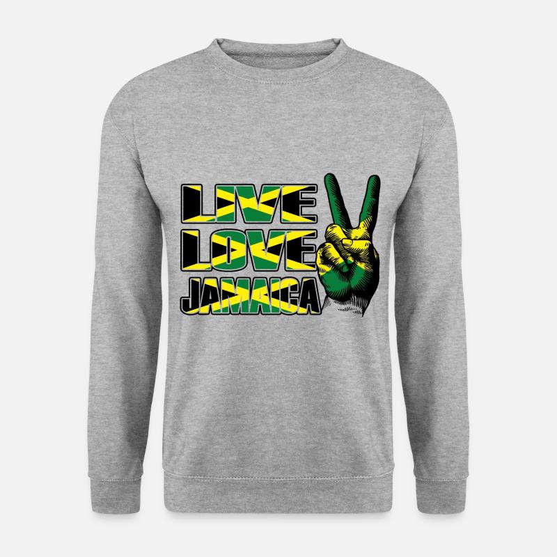 Jamaika Jamaica - Unisex Pullover - Weißgrau meliert