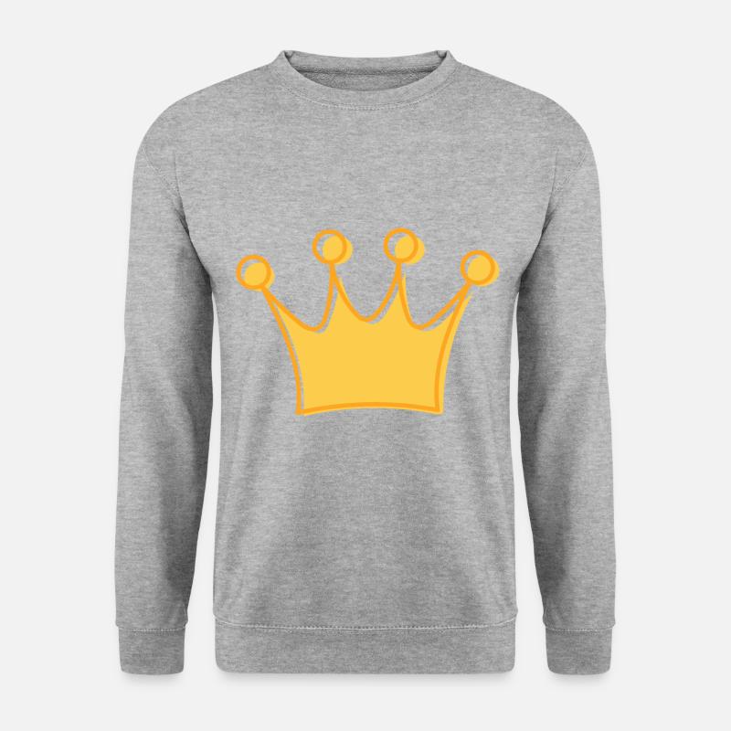 Krone - Unisex Pullover - Weißgrau meliert