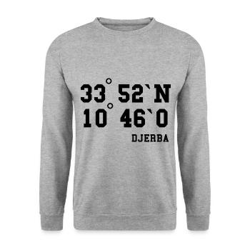 Djerba Holiday Tunisia Holiday Travel Idea - Unisex Sweatshirt - salt & pepper - Front - Alina (178cm) & Michal (187cm)
