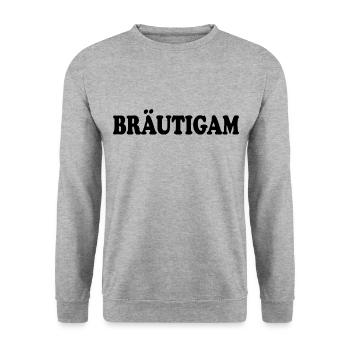 bräutigam - Unisex Pullover - Weißgrau meliert - Vorne - Alina (178cm) & Michal (187cm)