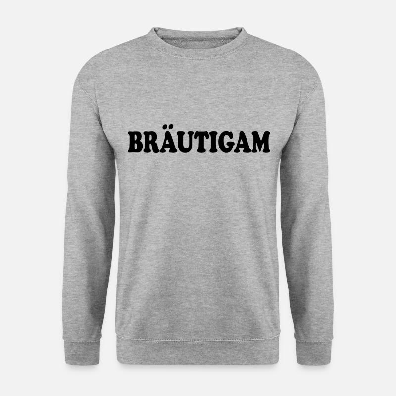 bräutigam - Unisex Pullover - Weißgrau meliert