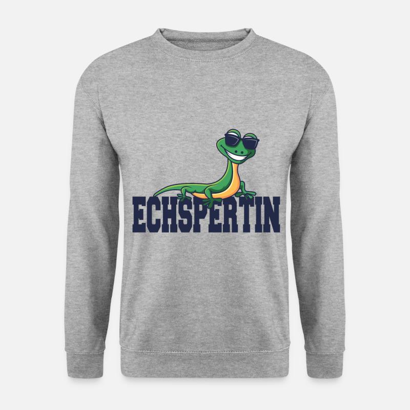 Echspertin - Unisex Pullover - Weißgrau meliert