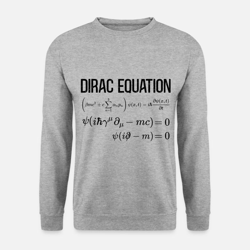 Dirac Equation Mathematisch-relativistische - Unisex Pullover - Weißgrau meliert