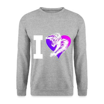 Cyclisme Homme Cyclisme VTT VTT - Sweat-shirt Unisexe - gris chiné - Devant - Alina (178cm) & Michal (187cm)