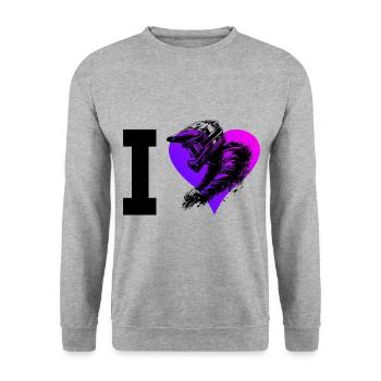 Cyclisme Cyclisme VTT Vélos de montagne - Sweat-shirt Unisexe - gris chiné - Devant - Alina (178cm) & Michal (187cm)